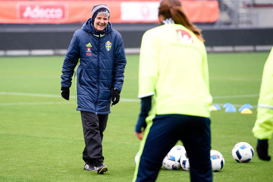 Sveriges förbundskapten Pia Sundhage