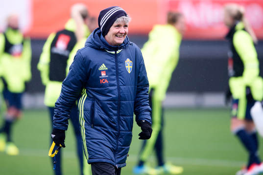 Sveriges förbundskapten Pia Sundhage