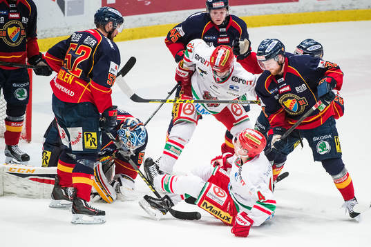 Modos Gustav Possler  och Djurgårdens Linus Hultström