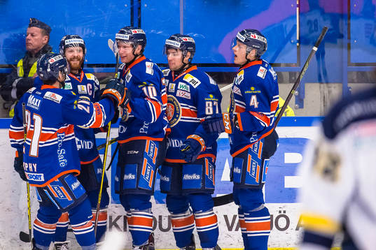 Växjös Cory Murphy, Liam Reddox, Richard Gynge, Robert