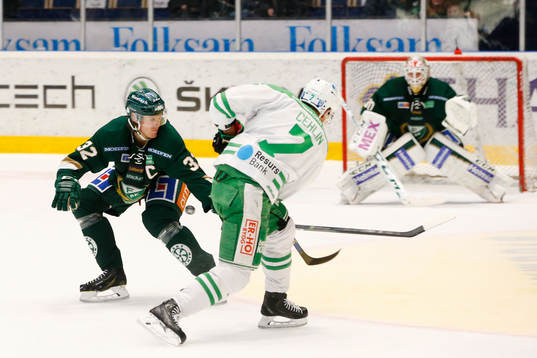 Färjestads Magnus Nygren Rögles Patrik Cehlin