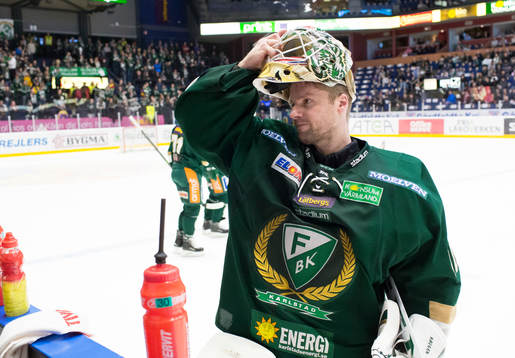 Färjestads målvakt Lars Haugen
