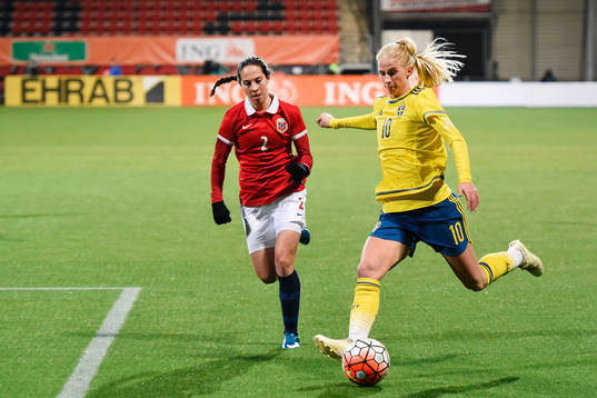 Norges Ingrid Moe Wold och Sveriges Sofia Jakobsson