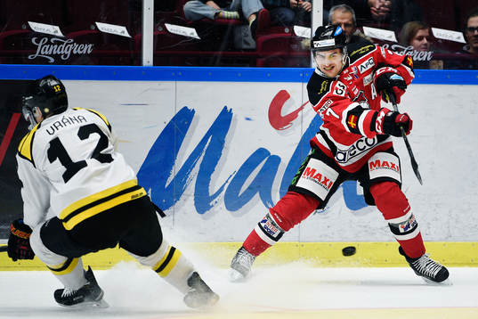 Malmö Redhawks Nils Andersson och Brynäs Petr Vrana