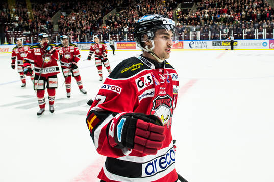 Malmö Redhawks Nils Andersson jublar