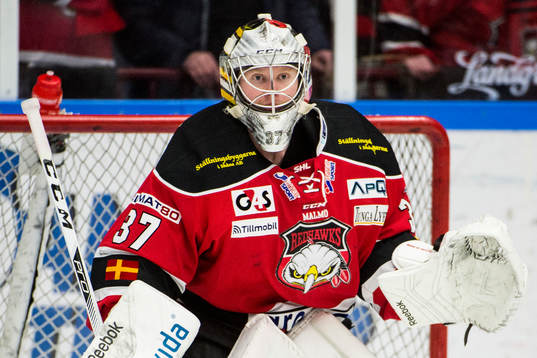 Malmö Redhawks målvakt Jonas Gunnarsson