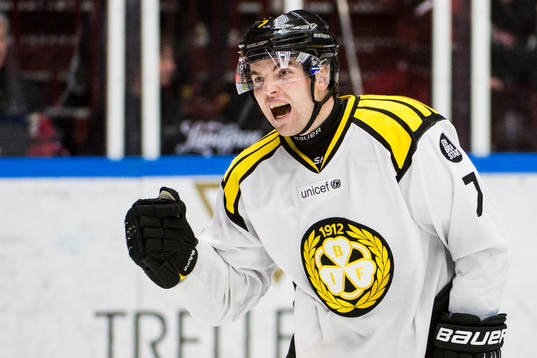 Brynäs Ponthus Westerholm jublar