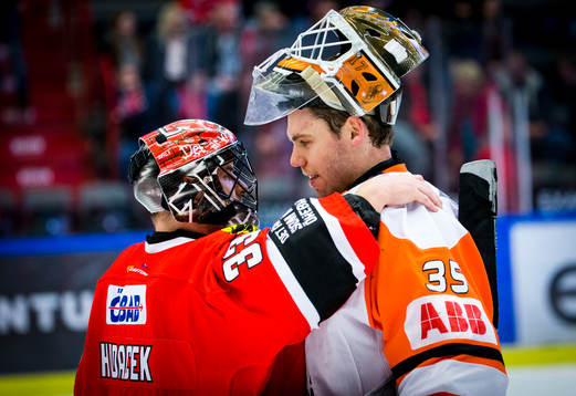 Örebros målvakt Julius Hudacek och Karlskronas målvakt