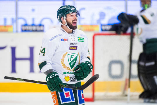 Färjestads Milan Gulas reagerar