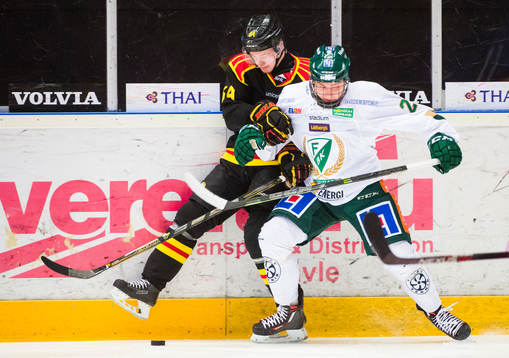 Brynäs Jonathan Pudas och Färjestads Lukas Enqvist
