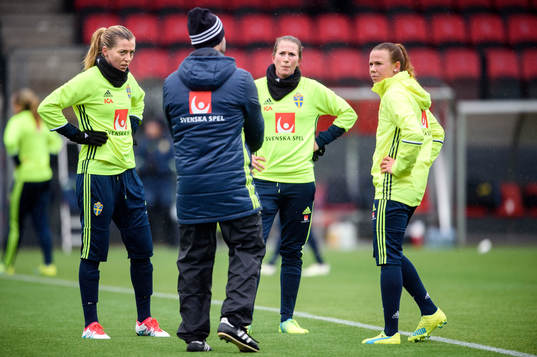 Sveriges Linda Sembrant, Emma Berglund och Jessica