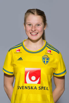 Lisa Palm som spelar i F16 landslaget
