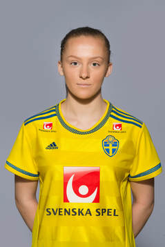 Filippa Wallén som spelar i F16 landslaget