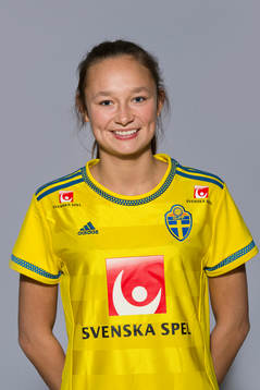Julia Welin som spelar i F16 landslaget