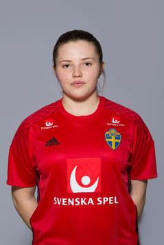 Lisa Sjögren som spelar i F16 landslaget