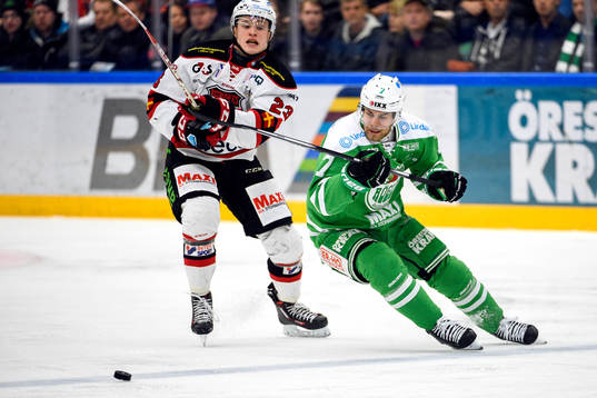 Rögles Patrik Cehlin och Malmö Redhawks Christoffer