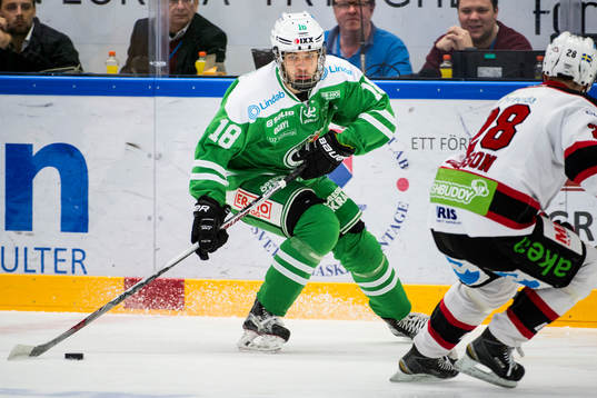 Rögles Timothy Liljegren och Malmö Redhawks Jens Olsson