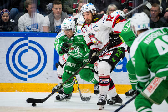 Malmö Redhawks Andreas Thuresson och Rögles Viktor