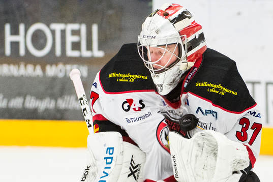 Malmö Redhawks målvakt Jonas Gunnarsson