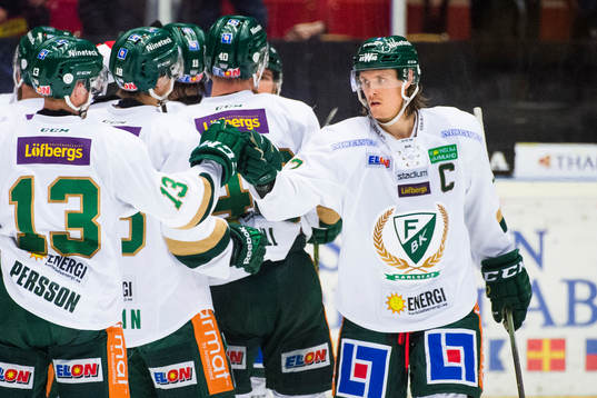 Färjestads Magnus Nygren jublar