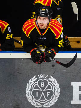 Brynäs Sebastian Enterfeldt deppar