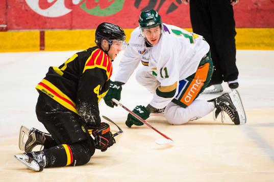 Brynäs Greg Scott och Färjestads Joakim Nygård