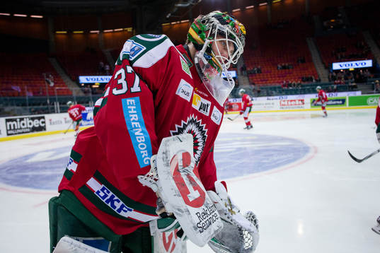 Frölundas målvakt Johan Gustafsson