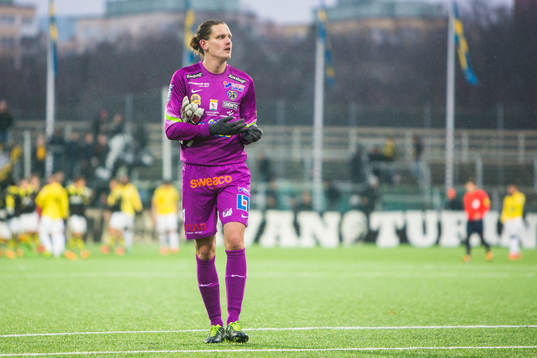 Falkenbergs målvakt Otto Martler deppar