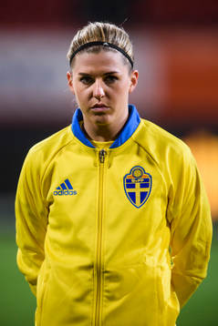 Sveriges Olivia Schough vid lineup