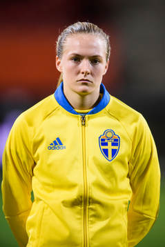 Sveriges Magdalena Ericsson vid lineup