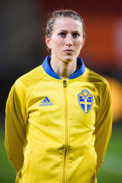 Sveriges Emma Berglund vid lineup