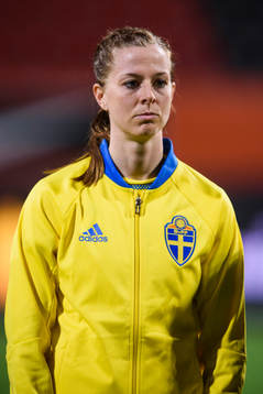 Sveriges Lotta Schelin vid lineup
