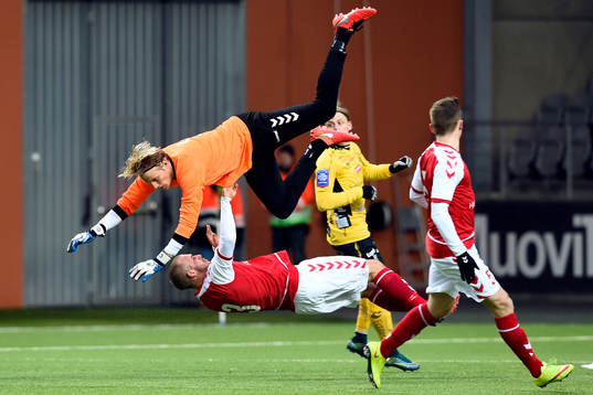 Kalmars målvakt Ole Söderberg och Sebastian