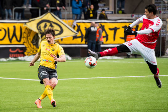 Elfsborgs Jörgen Horn och Kalmars Romário Pereira Sipião
