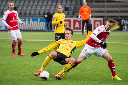 Elfsborgs Viktor Prodell och Kalmars Victor Agardius