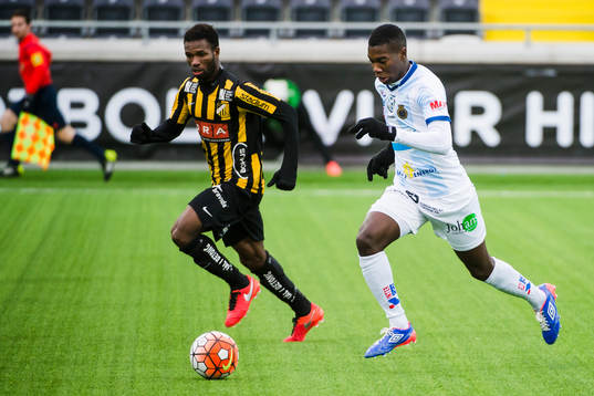 Häckens Mohammed Abubakari och Gefles Tshutshu