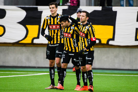Häckens Alexander Jeremejeff, målskytt till 4-0 Paulo de