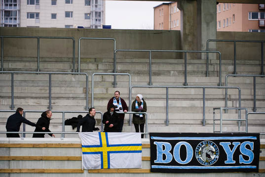 under fotbollsmatchen i Svenska Cupen mellan Häcken och