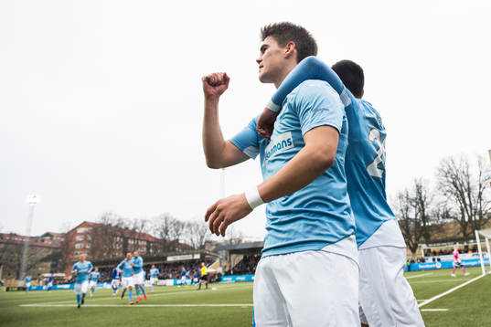 Malmö FFs Vidar Örn Kjartansson jublar