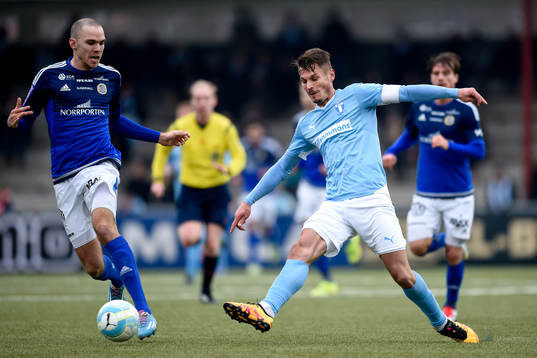 Sundsvalls Marcus Danielson och Malmö FFs Markus Rosenberg