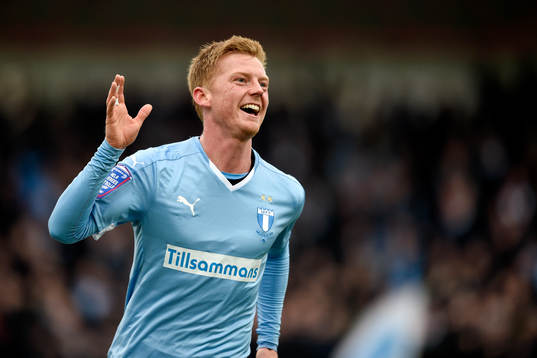 Malmö FFs Anders Christiansen jublar