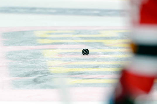 En puck i teknings cirkeln