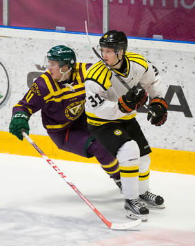 Färjestads Joakim Nygård och Brynäs Daniel Mannberg