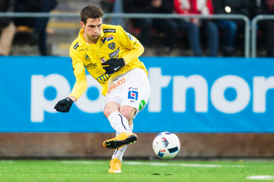 Falkenbergs Thomas Juel Nielsen i aktion