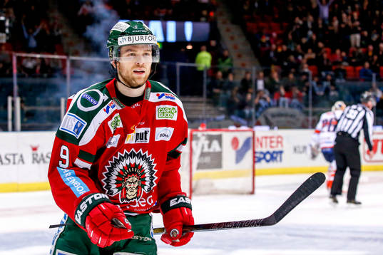 Frölundas Spencer Abbott jublar