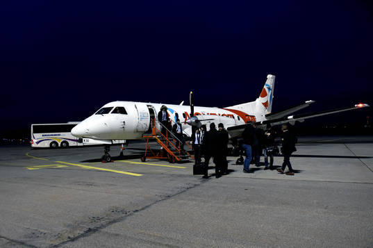 Modos lag landar på Ronneby Airport