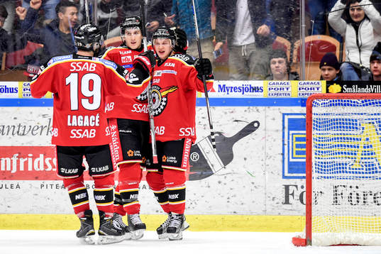 Luleås Toni Rajala jublar