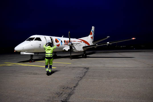 Modos lag landar på Ronneby Airport