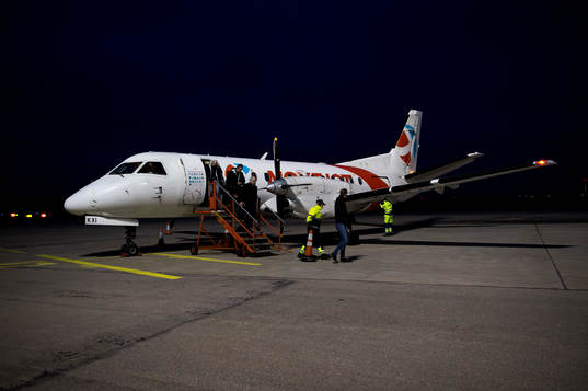 Modos lag landar på Ronneby Airport