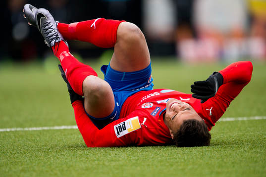 Helsingborgs Matthew Rusike skadades